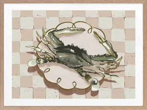 Late Lunch Neutral Framed Art Print by Urban Road, a Prints for sale on Style Sourcebook