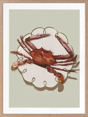 Crustacean Beige Framed Art Print by Urban Road, a Prints for sale on Style Sourcebook