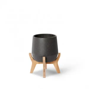 Lawson Pot w. Stand - 22 x 22 x 26cm by Elme Living, a Plant Holders for sale on Style Sourcebook