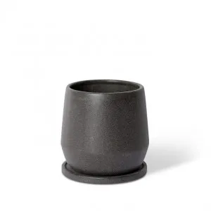 Mason Pot w. Saucer - 18 x 18 x 18cm by Elme Living, a Plant Holders for sale on Style Sourcebook