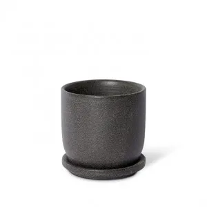 Allegra Pot w. Saucer - 12 x 12 x 12cm by Elme Living, a Plant Holders for sale on Style Sourcebook