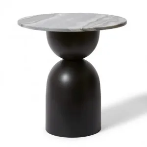 Jax  Marble Side Table - 46 x 46 x 56cm by Elme Living, a Side Table for sale on Style Sourcebook
