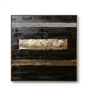 Archi Abstract Hand Painted Wall Art - 90 x 5 x 90cm by Elme Living, a Painted Canvases for sale on Style Sourcebook