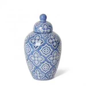 Munni Jinger Jar - 17 x 17 x 28cm by Elme Living, a Vases & Jars for sale on Style Sourcebook