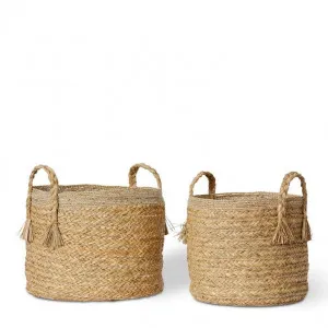 Bomani Basket Set 2 40x40x41cm 44x44x41cm by Elme Living, a Baskets & Boxes for sale on Style Sourcebook