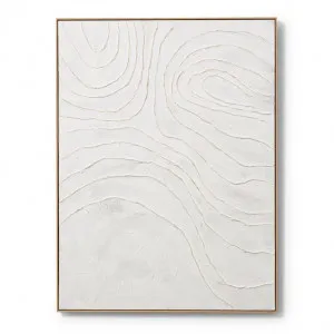 Waterscape Hand Painted Wall Art - 90 x 5 x 120cm by Elme Living, a Painted Canvases for sale on Style Sourcebook