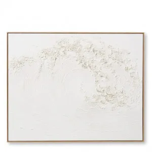 Wave Hand Painted Wall Art - 80 x 5 x 100cm by Elme Living, a Painted Canvases for sale on Style Sourcebook