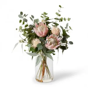 Protea Pin Mix  in Tillie Vase - 41 x 41 x 70cm by Elme Living, a Plants for sale on Style Sourcebook
