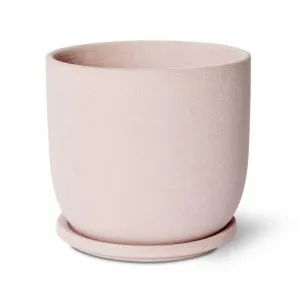 Allegra Pot w. Saucer - 19 x 19 x 18cm by Elme Living, a Plant Holders for sale on Style Sourcebook