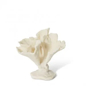 Coral Leaf Sculpture - 12 x 19 x 20cm by Elme Living, a Statues & Ornaments for sale on Style Sourcebook