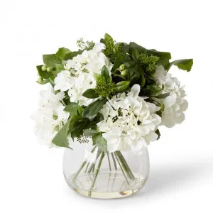 Hydrangea Berry Mix  in Allira Vase - 36 x 36 x 43cm by Elme Living, a Plants for sale on Style Sourcebook