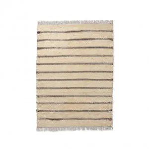 Yana Floor Rug (Natural/Black) by Elme Living, a Contemporary Rugs for sale on Style Sourcebook