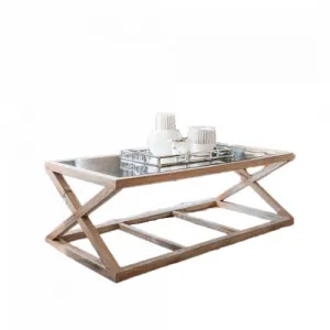 Joshua' Oak & Glass Side Table by Style My Home, a Side Table for sale on Style Sourcebook