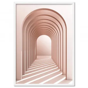 Blush Pink Arches - Art Print by Print and Proper, a Prints for sale on Style Sourcebook