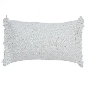 Flux Cushion White - 55cm x 35cm by James Lane, a Cushions, Decorative Pillows for sale on Style Sourcebook