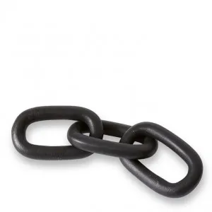 Chain Sculpture Black - 30cm x 8cm by James Lane, a Decor for sale on Style Sourcebook