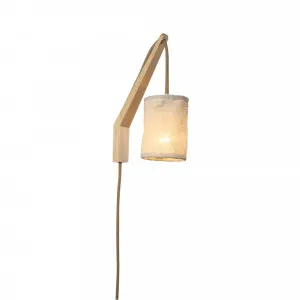 Nora Living Macio Linen Wall Light (E27) Natural by Nora Living, a Wall Lighting for sale on Style Sourcebook