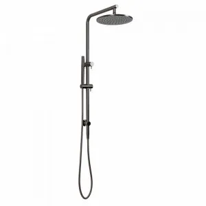 Buildmat Mira Brushed Gunmetal Shower Rail Set by Buildmat, a Shower Heads & Mixers for sale on Style Sourcebook