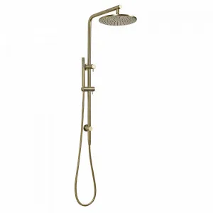 Buildmat Mira Brushed Brass Gold Shower Rail Set by Buildmat, a Shower Heads & Mixers for sale on Style Sourcebook