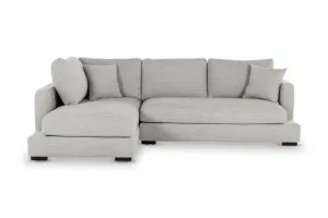 Long Beach Mini Modern Left-Hand Corner Sofa, Light Grey, by Lounge Lovers by Lounge Lovers, a Sofas for sale on Style Sourcebook