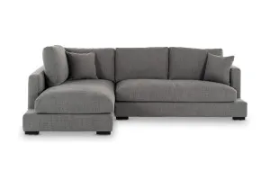 Long Beach Mini Modern Left-Hand Corner Sofa, Dark Grey, by Lounge Lovers by Lounge Lovers, a Sofas for sale on Style Sourcebook
