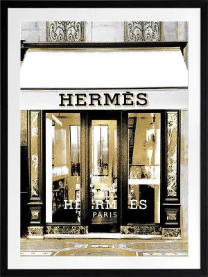Hermes in Gold Framed Art Print by Urban Road, a Prints for sale on Style Sourcebook