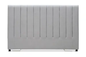Serenity Ribbed Queen Headboard Bed Head, Light Grey, by Lounge Lovers by Lounge Lovers, a Bed Heads for sale on Style Sourcebook