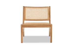 Rue Scandinavian Armchair Oak Solid Ash Wood Frame/Natural Rattan Back And Seat, by Lounge Lovers by Lounge Lovers, a Chairs for sale on Style Sourcebook