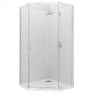 Trinidad Angled Shower System Rear 1000mm X 1000mm | Made From Acrylic/Glass In Chrome Finish By Raymor by Raymor, a Showers for sale on Style Sourcebook