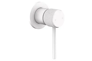 Soul Groove Wall / Shower Mixer, Matte White by ADP, a Bathroom Taps & Mixers for sale on Style Sourcebook