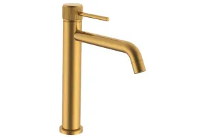 Soul Groove Extended Basin Mixer, Brushed Brass by ADP, a Bathroom Taps & Mixers for sale on Style Sourcebook