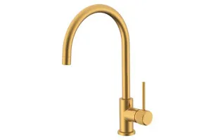 Soul Groove Sink Mixer, Brushed Brass by ADP, a Bathroom Taps & Mixers for sale on Style Sourcebook
