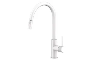 Soul Groove Pull Out Sink Mixer (Dual Spray), Matte White by ADP, a Bathroom Taps & Mixers for sale on Style Sourcebook