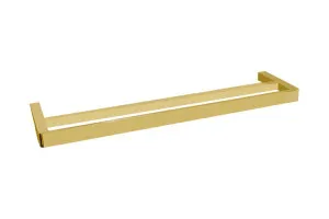 Brooklyn Double Towel Rail 600mm Brushed Brass by ADP, a Towel Rails for sale on Style Sourcebook