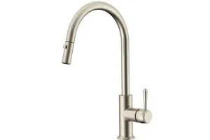 Eternal Pull Kitchen Mixer Brushed Nickel by ADP, a Bathroom Taps & Mixers for sale on Style Sourcebook