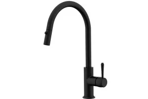 Eternal Pull Kitchen Mixer Matte Black by ADP, a Bathroom Taps & Mixers for sale on Style Sourcebook