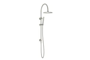 Soul Gooseneck Twin Shower Set Brushed Nickel by ADP, a Shower Heads & Mixers for sale on Style Sourcebook