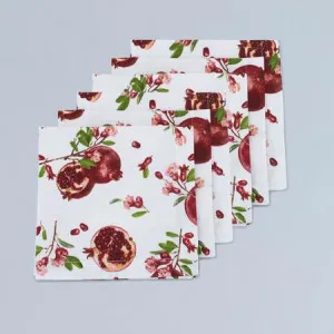 Canningvale Cucina Napkin 6 Pack - Red, 100% Cotton, Pomegranate by Canningvale, a Napkins for sale on Style Sourcebook