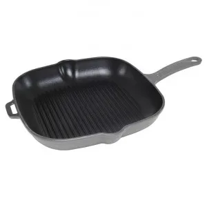 Chasseur Cast Iron Square Grill Pan, 25cm, Celestial Grey by Chasseur, a Pans for sale on Style Sourcebook