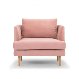 Mina Fabric Armchair, Dusty Blush by Conception Living, a Chairs for sale on Style Sourcebook