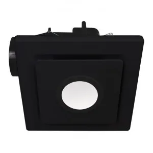 Emeline II 290 Ceiling Exhaust Fan with LED Light, Square, Black by Mercator, a Exhaust Fans for sale on Style Sourcebook