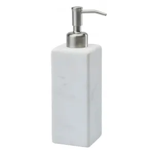 Aquanova Hammam Natural Stone Soap Dispenser, Small, White by Aquanova, a Bathroom Accessories for sale on Style Sourcebook