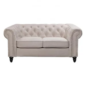 Carville Fabric Chesterfield Sofa, 2 Seater by Dodicci, a Sofas for sale on Style Sourcebook