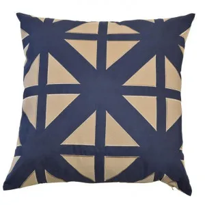 Havana Fabric Indoor / Outdoor Scatter Cushion Cover, Navy / Khaki by COJO Home, a Cushions, Decorative Pillows for sale on Style Sourcebook