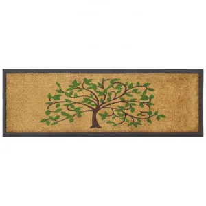Green Tree Rubber Framed Coir Doormat, 120x40cm by Solemate, a Doormats for sale on Style Sourcebook