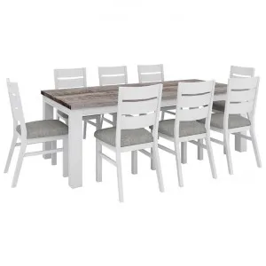 Nordington Acacia Timber 9 Piece Dining Table Set, 225cm by Dodicci, a Dining Sets for sale on Style Sourcebook