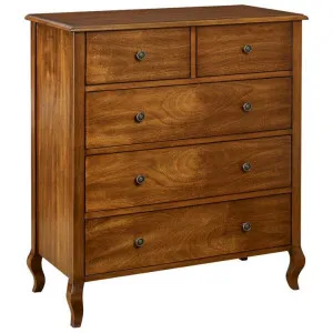 Jacob American Poplar Timber 5 Drawer Tallboy by Cosyhut, a Dressers & Chests of Drawers for sale on Style Sourcebook