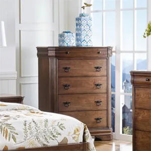Clermont American Poplar Timber 5 Drawer Tallboy by Cosyhut, a Dressers & Chests of Drawers for sale on Style Sourcebook