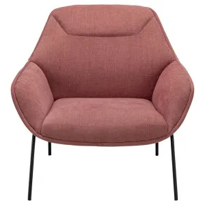 Mii Fabric Occasional Lounge Armchair, Rosy Paprika by FLH, a Chairs for sale on Style Sourcebook