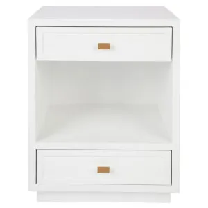 Logan Bedside Table, White by Cozy Lighting & Living, a Bedside Tables for sale on Style Sourcebook